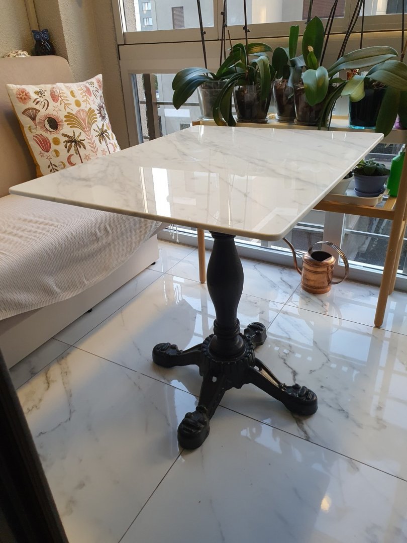 Carrara Mermer Masa | Beyaz Klima Servis | Kombi & Klima Servisi