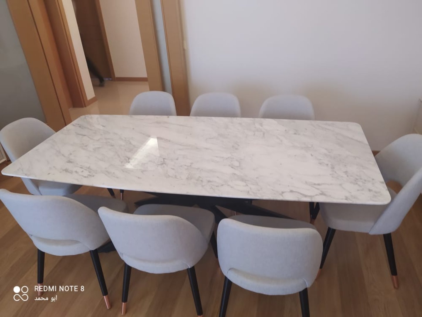 Beyaz Mermer Masa Takımı | Beyaz Klima Servis | Kombi & Klima Servisi