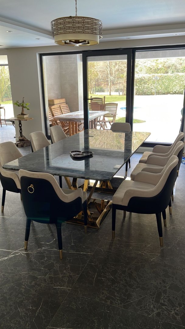 Mermer Masa Takımı | Beyaz Klima Servis | Kombi & Klima Servisi