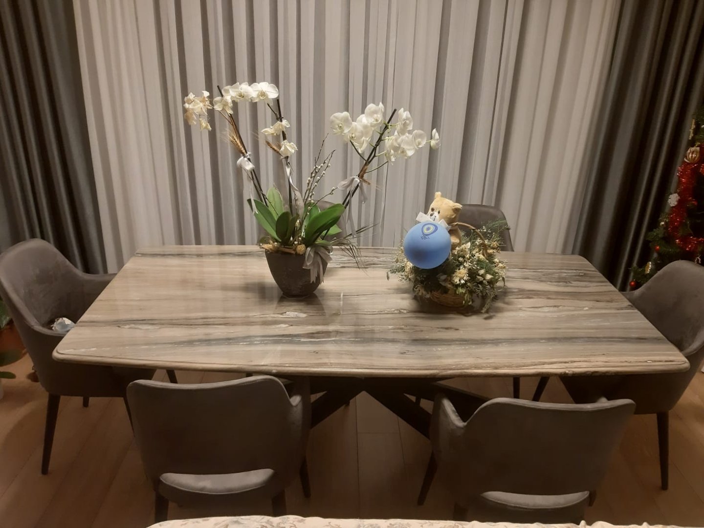 Mermer Masa Dekorasyon Projesi | Beyaz Klima Servis | Kombi & Klima Servisi