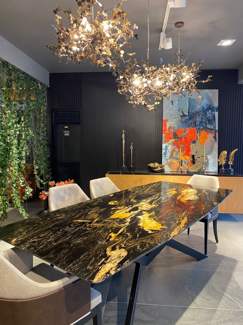 Mermer Masa Dekorasyonu | Beyaz Klima Servis | Kombi & Klima Servisi