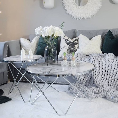 Light Gümüş Orta Sehpa | Beyaz Klima Servis | Kombi & Klima Servisi