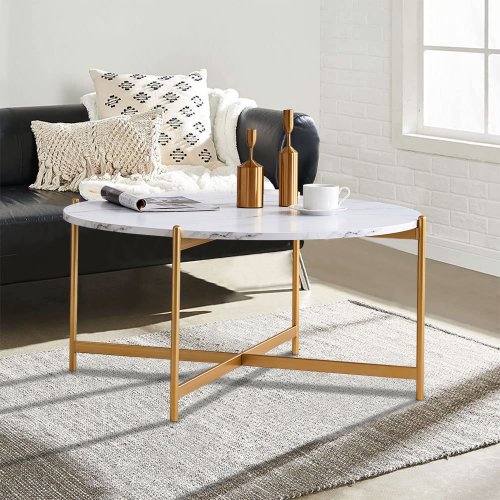 Yuvarlak Mermer Sehpa | Beyaz Klima Servis | Kombi & Klima Servisi