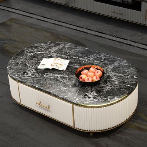 Çekmeceli Mermer Sehpa | Beyaz Klima Servis | Kombi & Klima Servisi