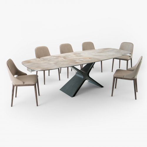 Onyx Mermer Yemek Masası | Beyaz Klima Servis | Kombi & Klima Servisi